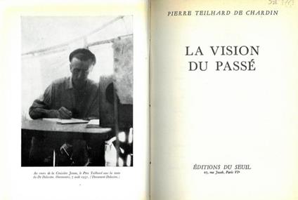 La vision du passé - Pierre Teilhard de Chardin - copertina