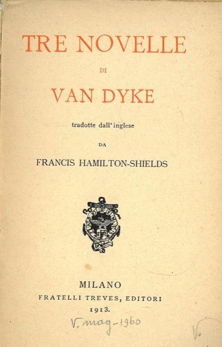 Tre novelle tradotte dall'inglese da Francis Hamilton Shields - copertina
