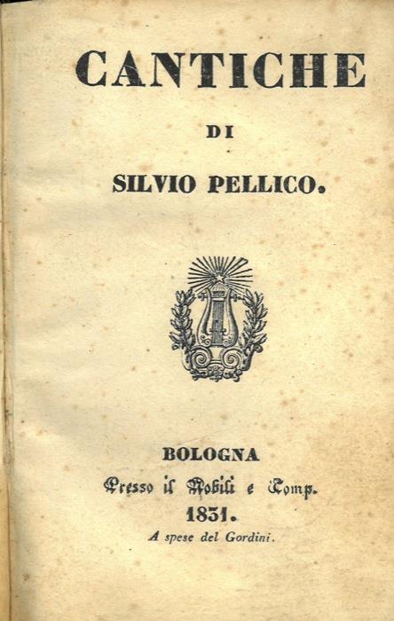 Cantiche - Silvio Pellico - copertina