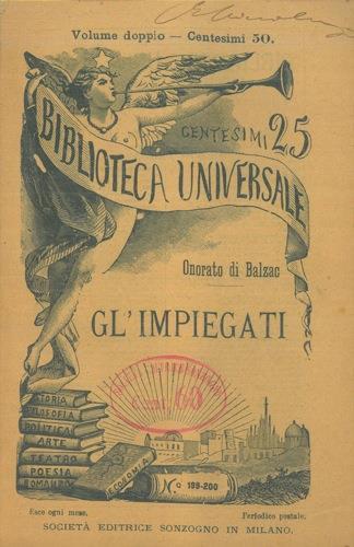 Gl' impiegati - Honoré de Balzac - copertina