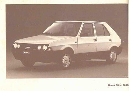 Fiat Ritmo 60CL. 60L. 65CL. 65L. 75CL. 75L. Uso e manutenzione - copertina