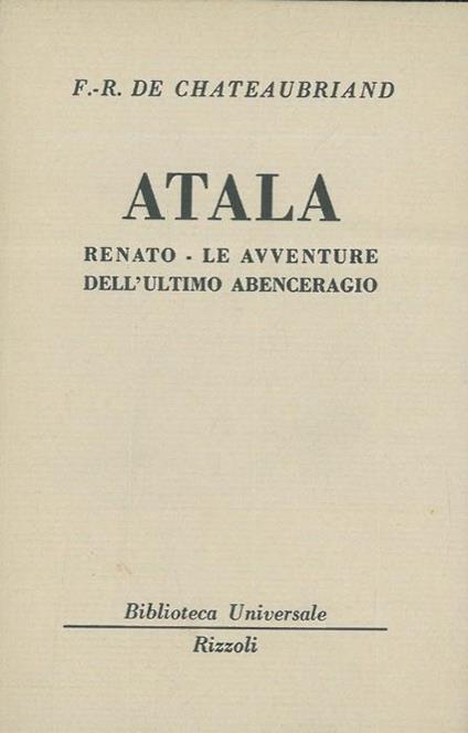 Atala - François-René de Chateaubriand - copertina