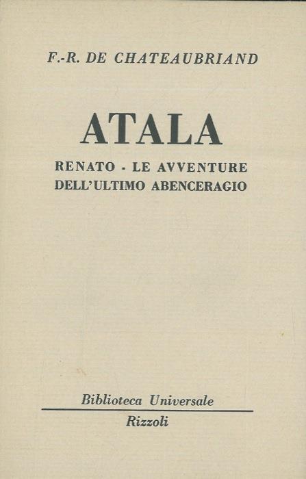 Atala - François-René de Chateaubriand - copertina