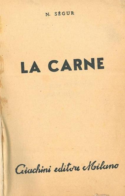 La carne - copertina