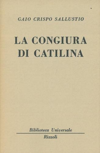 La congiura di Catalina - C. Crispo Sallustio - copertina