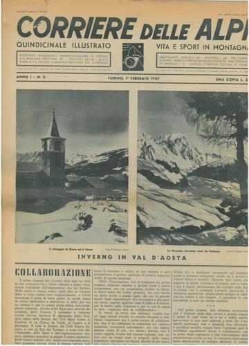 Corriere delle Alpi. Quindicinale illustrato. Vita e sport in montagna - copertina