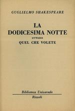 La dodicesima notte ovvero quel che volete