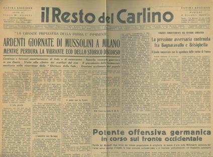 La grande primavera della Patria  imminente. Ardenti giornate di Mussolini - copertina