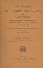 Les grands ecrivains franais. XIX siecle. Les romanciers. Vol. II. Merimee, George Sand, Fromentin, Flaubert, Edmond et Jules de Goncourt