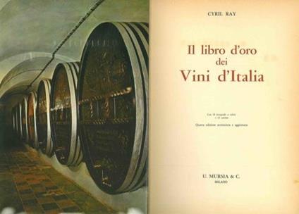 Il libro d'oro dei Vini d'Italia. 4a ediz - copertina