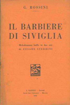 Lotto di sei libretti d'opera - Rossini - copertina
