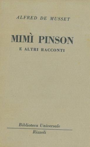Mimì Pinson e altri racconti - Alfred de Musset - copertina