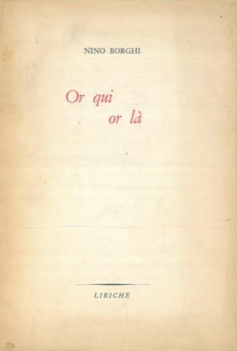 Or qui or là - Nino Borghi - copertina
