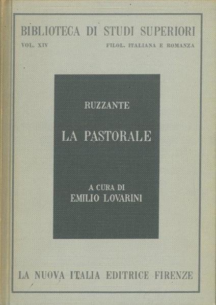 La pastorale - Ruzante - copertina