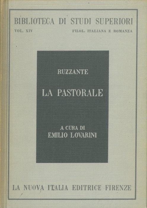 La pastorale - Ruzante - copertina