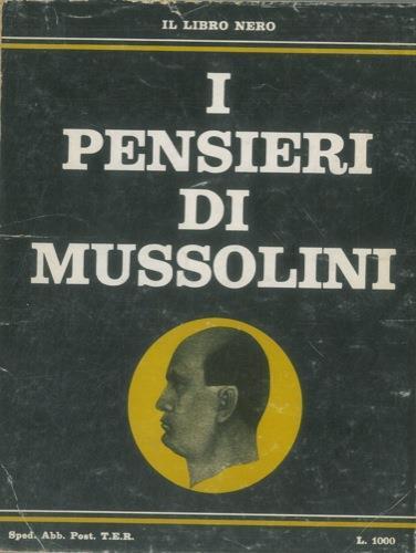I pensieri di Mussolini - copertina