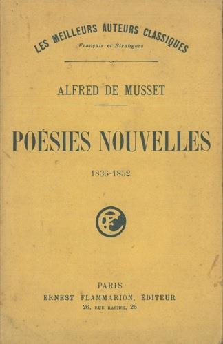 Poesies nouvelles. 1836-1852 - Alfred de Musset - copertina