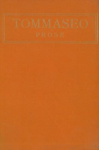 Prose - Niccolò Tommaseo - copertina