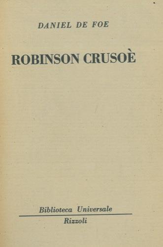 Robinson Cruso - Daniel Defoe - copertina