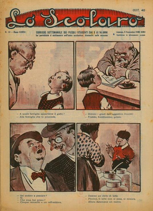Lo scolaro. Corriere settimanale dei piccoli studenti - copertina