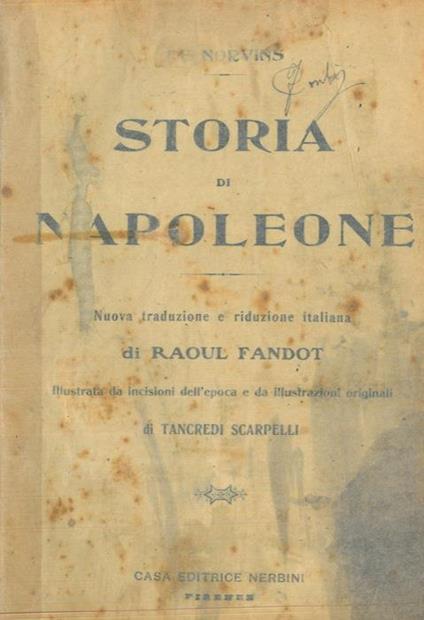 Storia di Napoleone - copertina