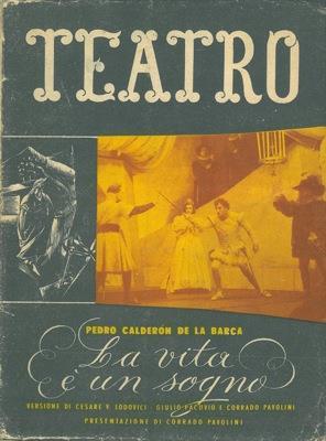 La vita  un sogno. A cura di Corrado Pavolini - Pedro Calderón de la Barca - copertina