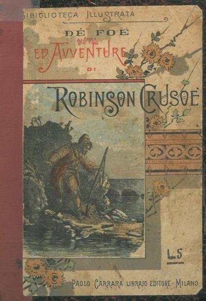 Vita e avventure di Robinson Cruso - Daniel Defoe - copertina