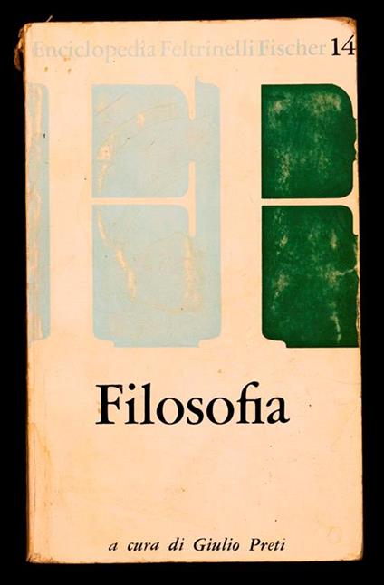 Filosofia - Giulio Preti - copertina