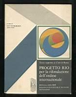 Progetto Rio per la rifondazione dell'ordine internazionale - Jan Tinbergen - copertina