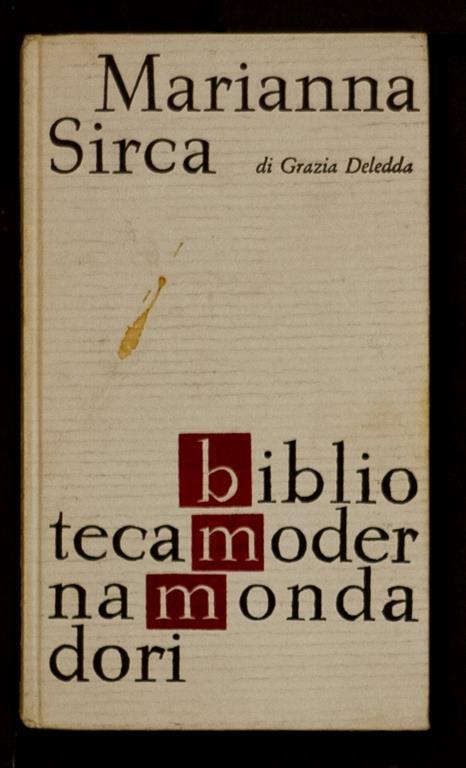 Marianna Sirca - Grazia Deledda - copertina