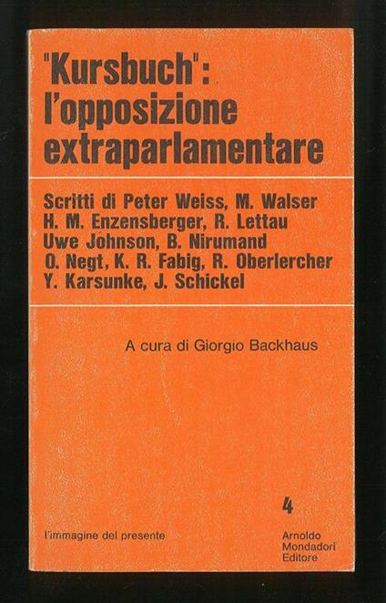 Kursbuch: l'opposizione extraparlamentare - copertina