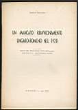 Un mancato riavvicinamento ungaro-romeno nel 1920 - Mario Toscano - copertina