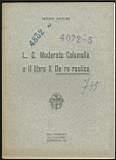 L. G. Moderato Columella e il libro X De re rustica - Antonio Santoro - copertina