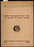 Traduzioni ottocentesche di Erodoto in Italia e la questione del dialetto erodoteo - Aristide Colonna - copertina