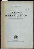 Cicerone Poeta e Critico – La sua prima produzione poetica - Pietro Ferrarino - copertina