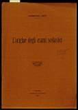 L' origine degli esami scolastici