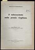 Il subcosciente nella poesia virgiliana - Getulio Moroncini - copertina