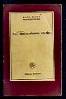 Sul materialismo storico - Friedrich Engels - copertina