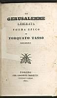 La Gerusalemme liberata - Torquato Tasso - copertina