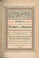 Oeubres de Xavier de Maistre - Xavier de Maistre - copertina