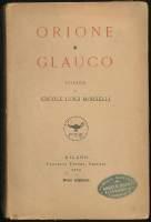 Orione Glauco tragedie - Ercole Luigi Morselli - copertina