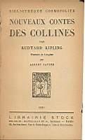 Nouveaux contes des Collines - Rudyard Kipling - copertina