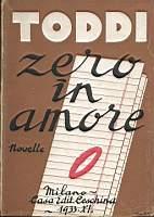 Zero in amore. Novelle - Toddi - copertina