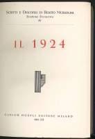 Il 1924 - Benito Mussolini - copertina