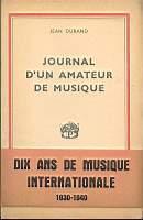 Journal d'un amateur de musique