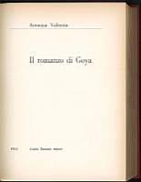 Il romanzo di Goya - Antonina Vallentin - copertina