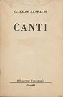 Canti - Giacomo Leopardi - copertina
