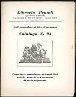 Dall'incunabolo al libro d'occasione catalogo n.91 Dall'incunabolo al libro d'occasione catalogo n.91 - copertina