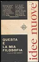 Questa è la mia filosofia - Whit Burnett - copertina