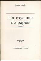 Un royaume de papier - Janine Aeply - copertina